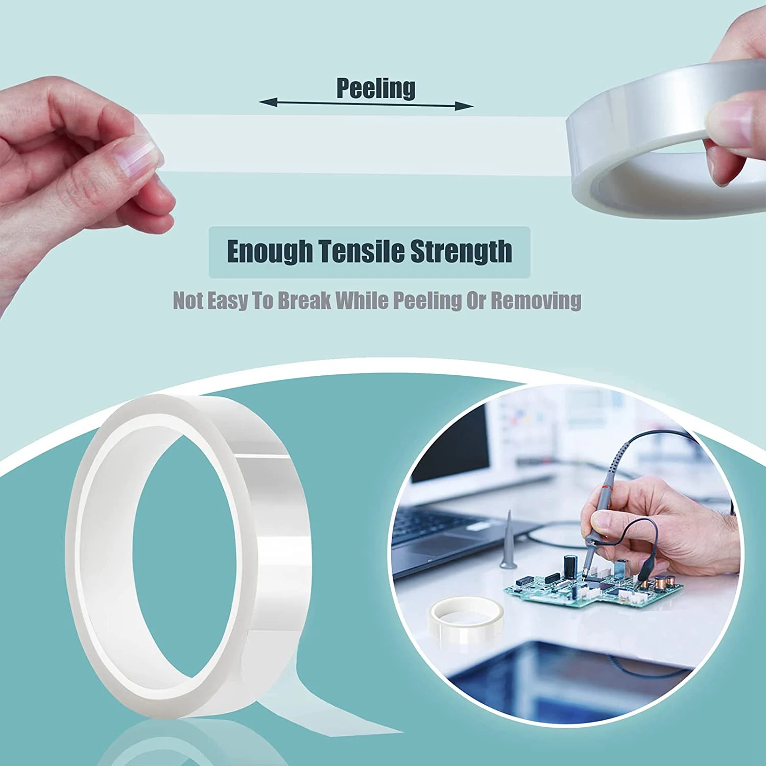 4 рулона 20 мм x 33 м (108 футов) прозрачная термолента для электрической ленты HTV