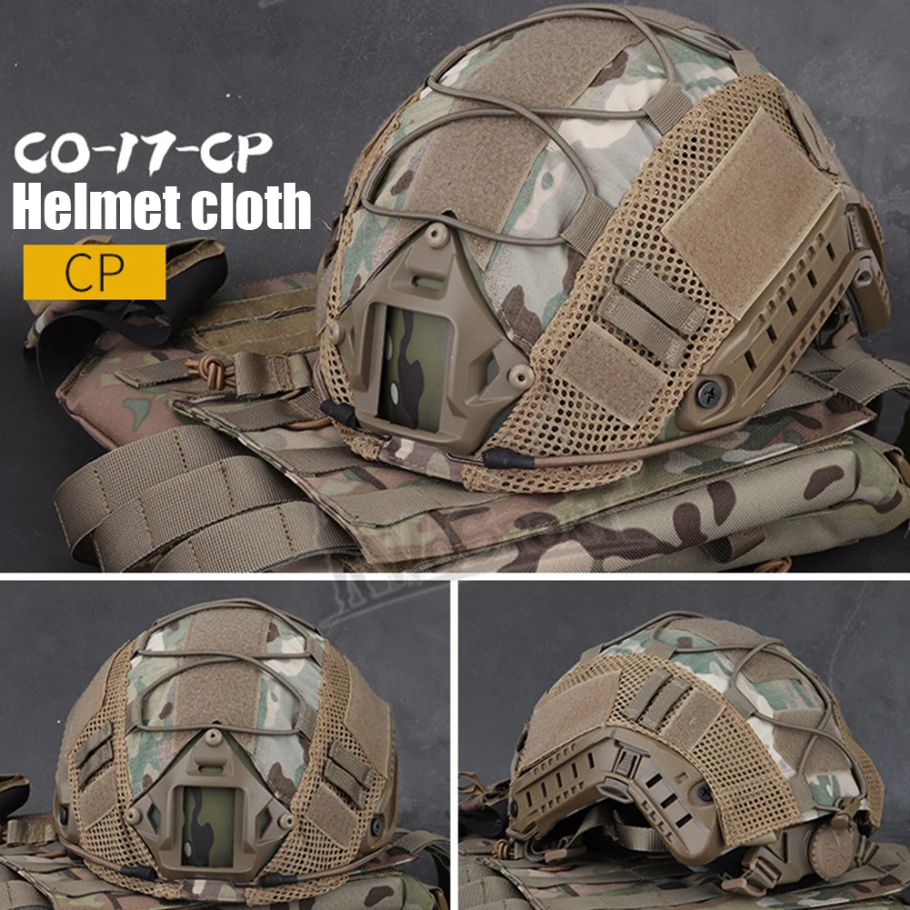 

Wear-Resistant Nylon Cloth Helmet Mesh Cover Anti-Scratch Airsoft Helmet Covers for Fast MH PJ BJ Helmet CS Paintball Wargames