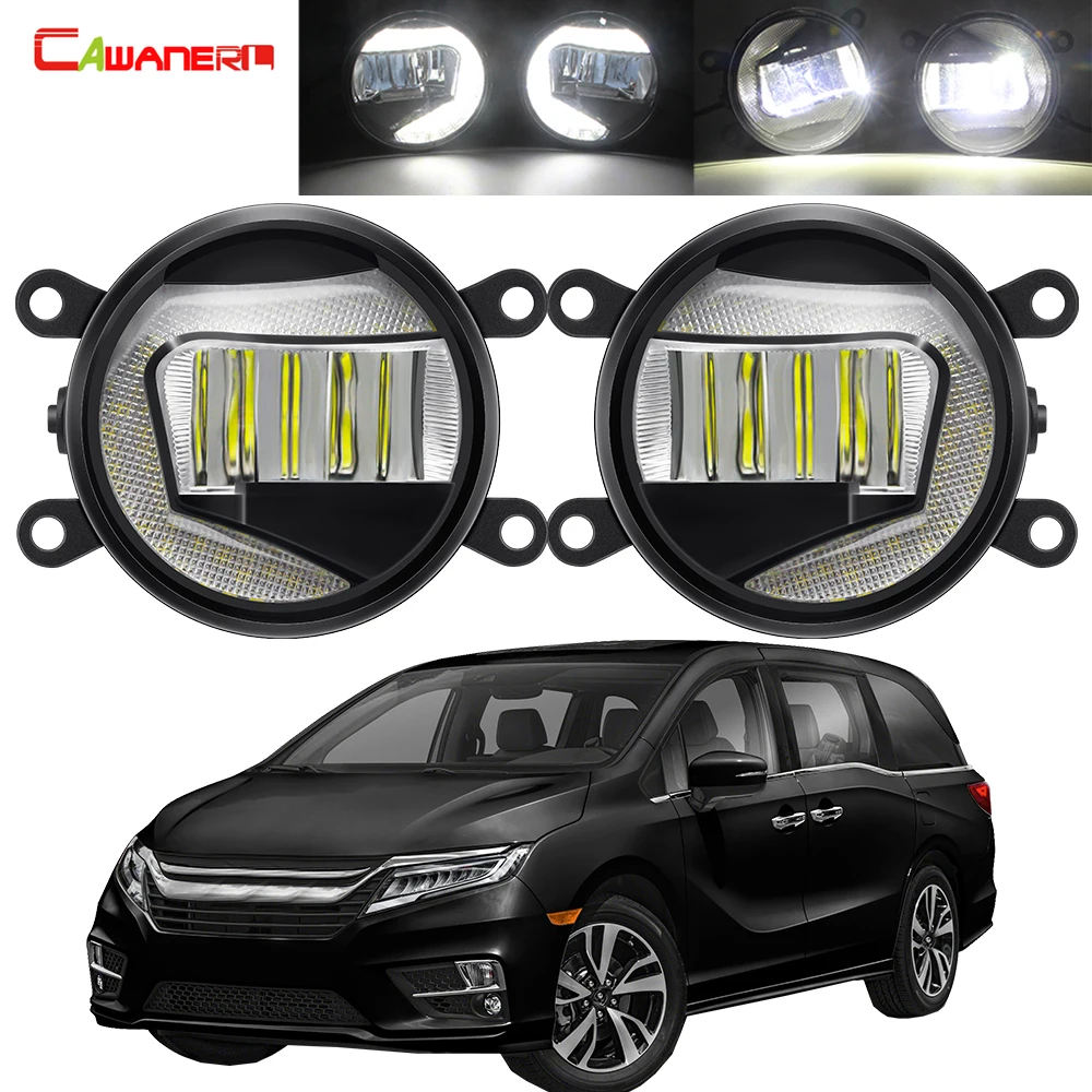 Светодиодные противотуманные фары для переднего бампера автомобиля 2 шт. дневные