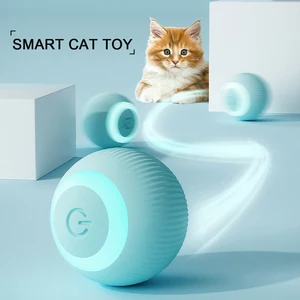 Smart Cat Toys Electric Cat Ball Toys Automatic Rolling Interactive for Cats Training Self-moving Kitten Toys for Indoor Playing