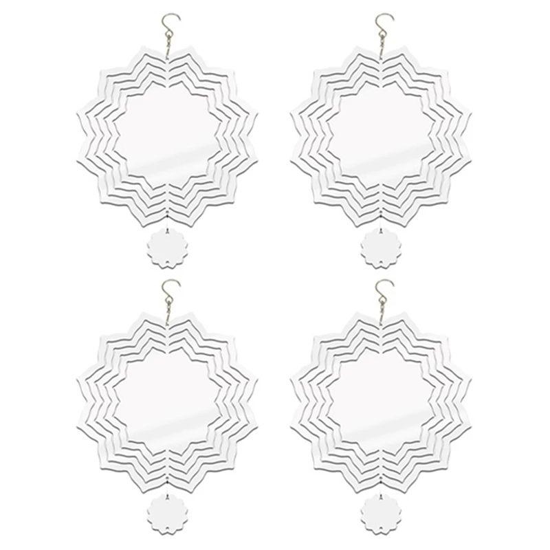 

Sublimation Wind Spinner Blank Sublimation Blanks Wind Sculpture Hanging Ornament 10Inch For Yard Garden Decoration