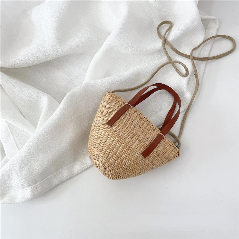 

Girls Handbags Child Mini Cute Toddler Bags Kids Purses Messenger And Bag Rattan Bag Crossbody Straw