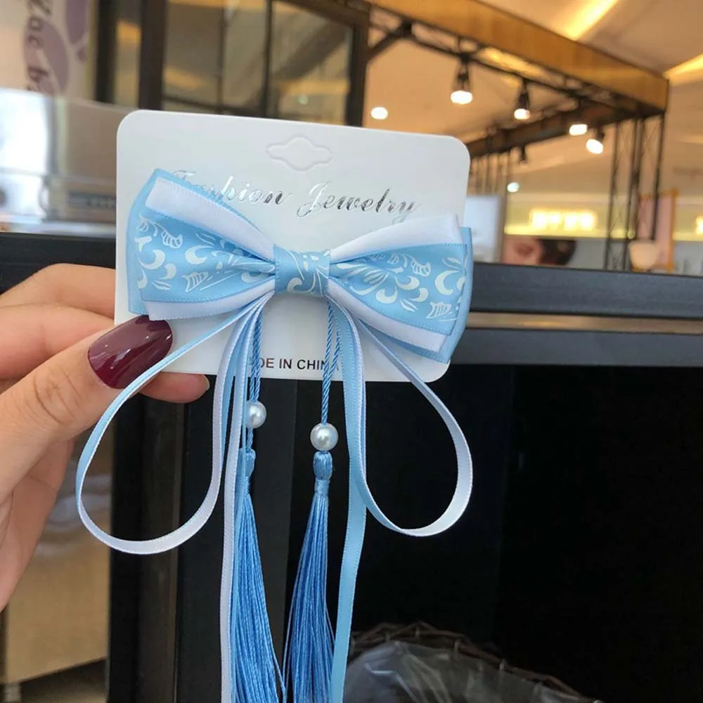 Косплей китайская заколка для волос Hanfu женщин и девочек аксессуары лента