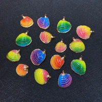 colorful gradient conch shell necklace shell gold color plated mother shell fine womens necklace jewelry boho accessories