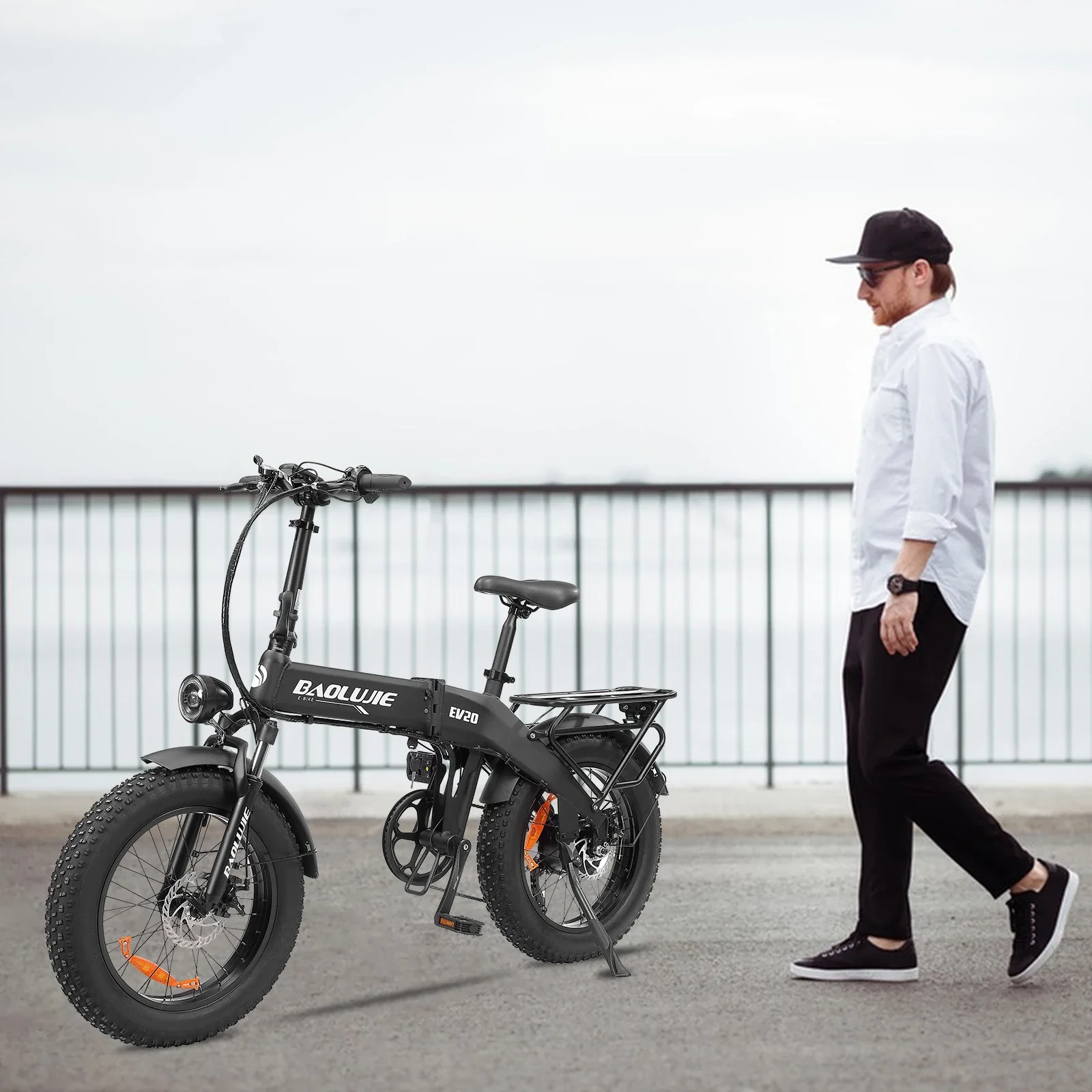 

EU Stock Electric Bicycle 750W Motor 48V12AH Lithium Battery 20inch Fat Tire Mountain ebike Folding Adult Commute Electric Bike