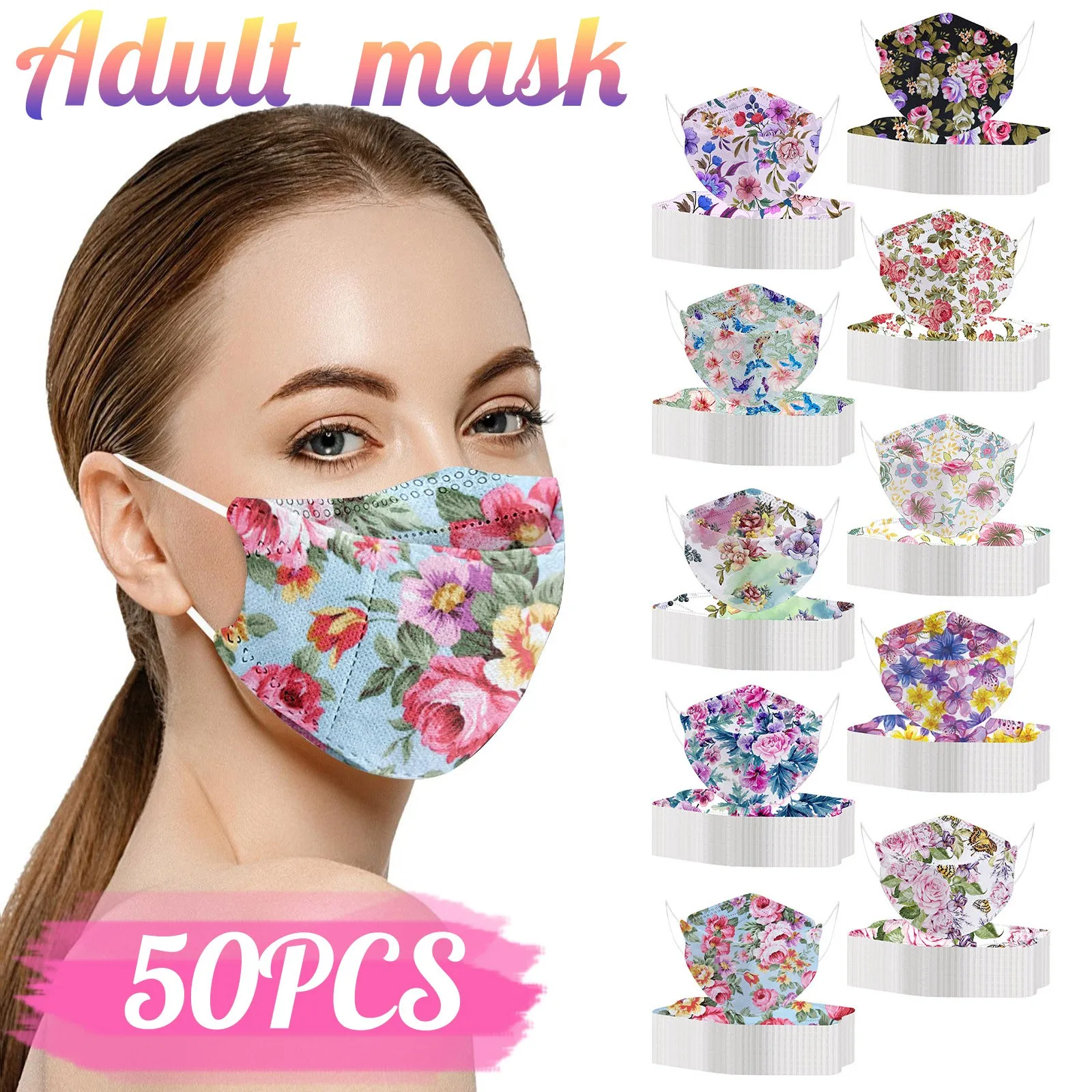 

50pc Disposable Custom Dust Activated Carbon 3 Ply Face Masks Hygienic Approved Fabric Facial Mouth Mask Mascarillas Desechables