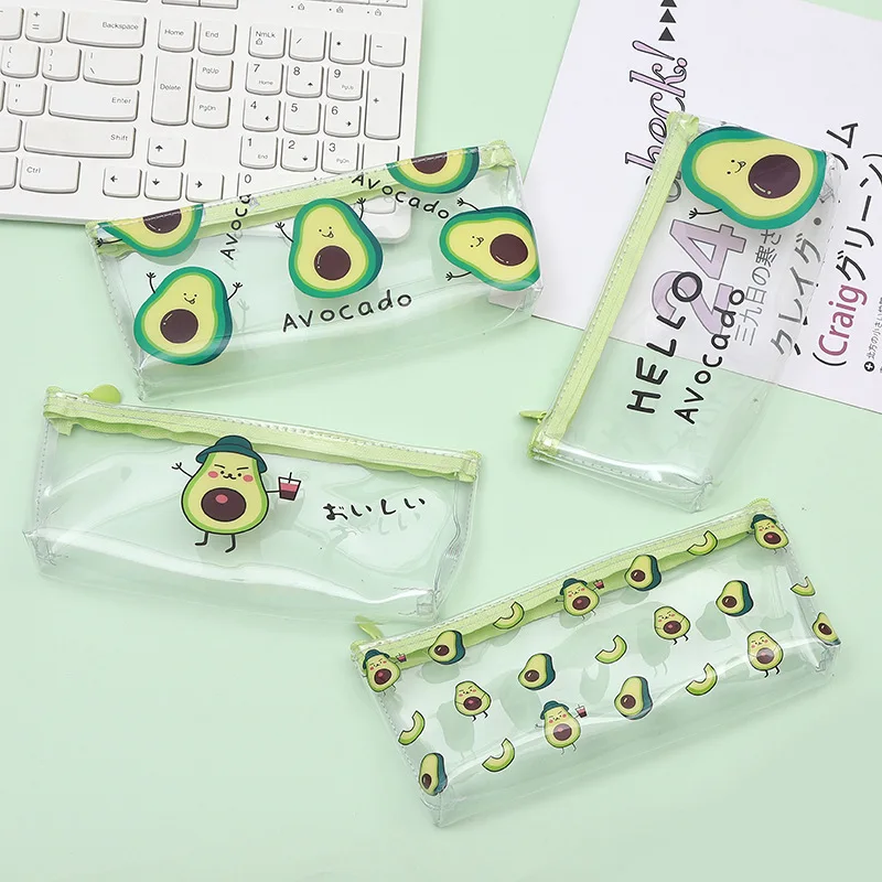 

1Pc New Kawaii Creative Pencil Case Transparent Daisy Candy Color Gift School Pencil Box Pencil Bag School Supplies Stationery