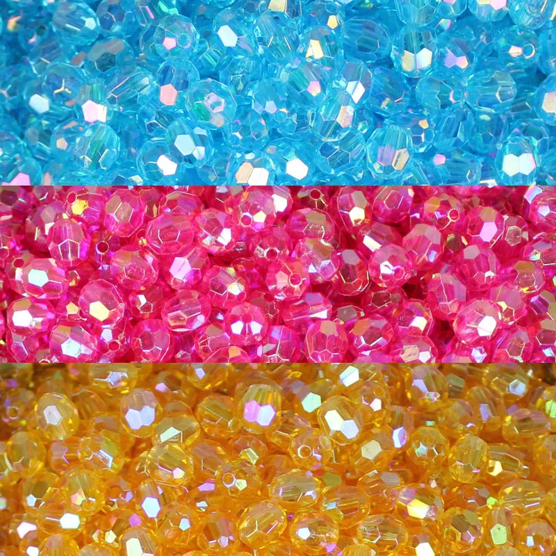 

Бусины из прозрачной смолы, 8 мм, 32 грани