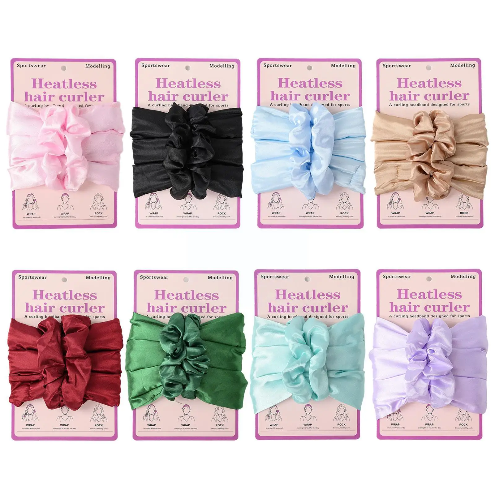 Модные женские резинки для волос девочек щипцы завивки большая эластичная