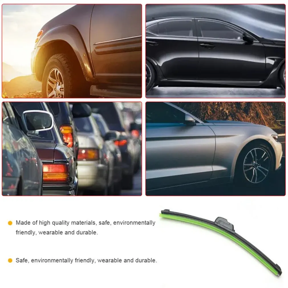 

Car Boneless Durable U-type Wiper Aerodynamic And Hydrodynamic Design Elastic Metal Shrapnel Car Windshield Wiper Blade
