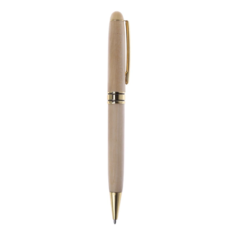 

L43D Handmade Twist Wood Ballpoint Pen School Student Stationary Office Writing Tool