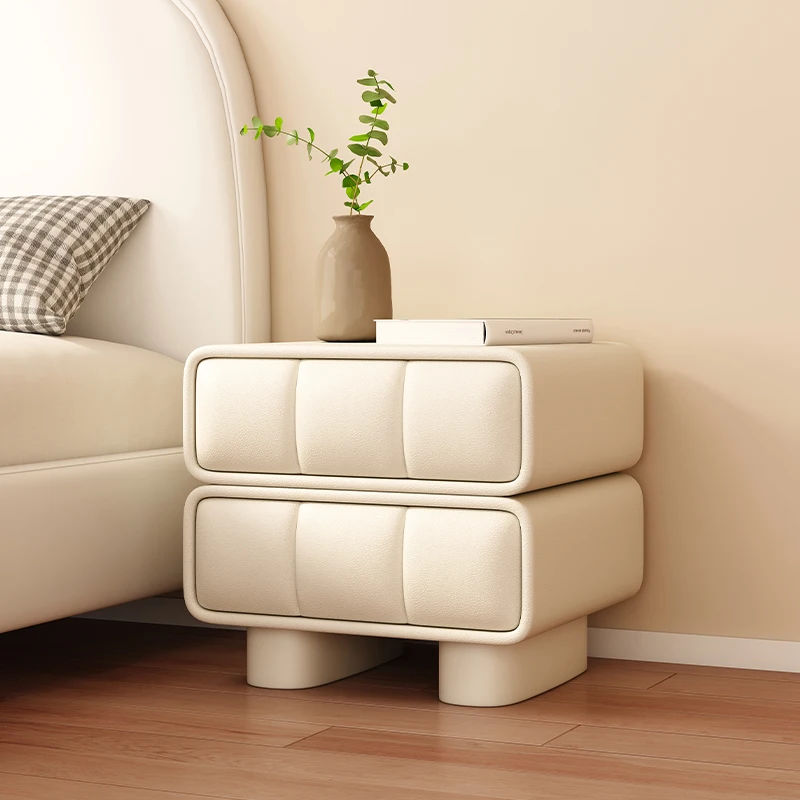 

White Unique Nightstands Console Table Storage Modern Nightstand Filing Cabinets Cajones De Dormitorio Bedroom Furniture WJ30XP