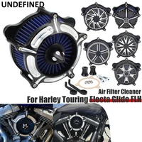 for touring electra glide road king flh fltr 2017 2021 softail fatbob fxbb flsb 18 21 air cleaner filter intake system kits blue