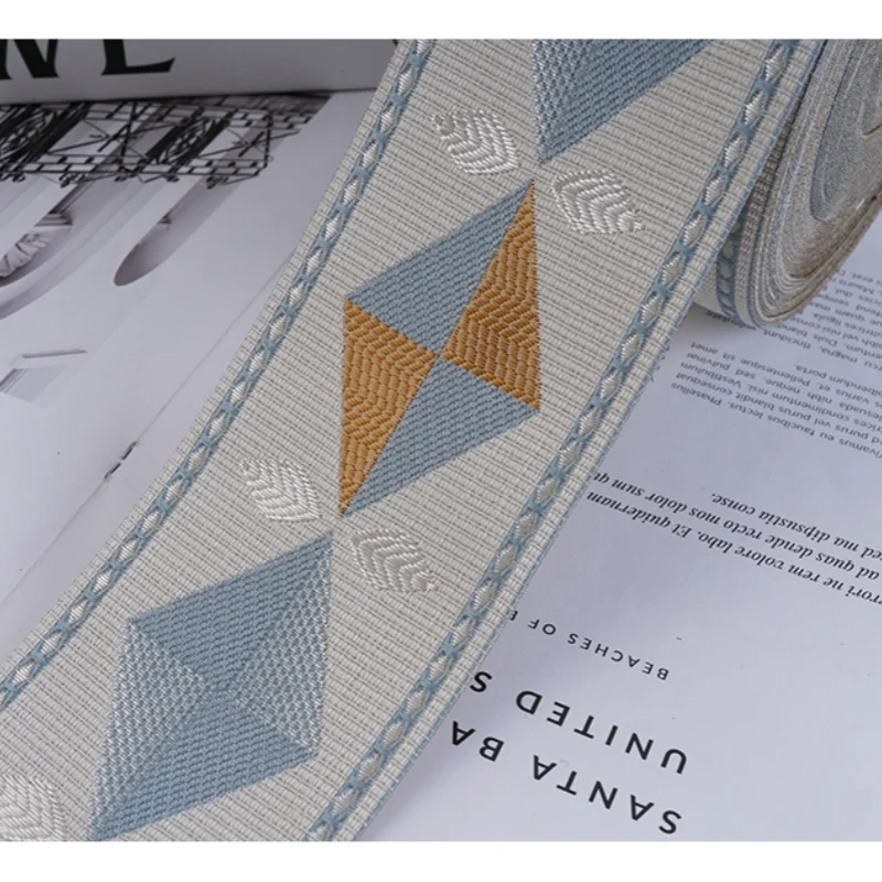 Кружевной жаккардовый ремень с вышивкой тесьма для рукоделия декоративные