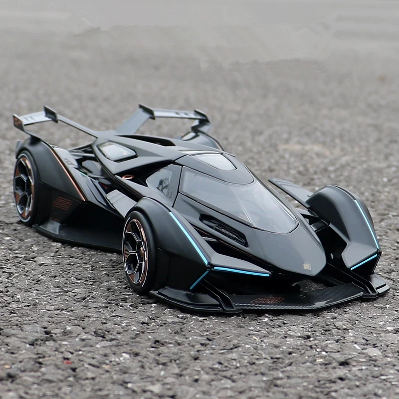 

Модель спортивного автомобиля из сплава, 1:24 V12 Vision VGT Gran туризм, литый под давлением звук и искусство, металлическая Игрушечная модель автомобиля, подарок для мальчиков