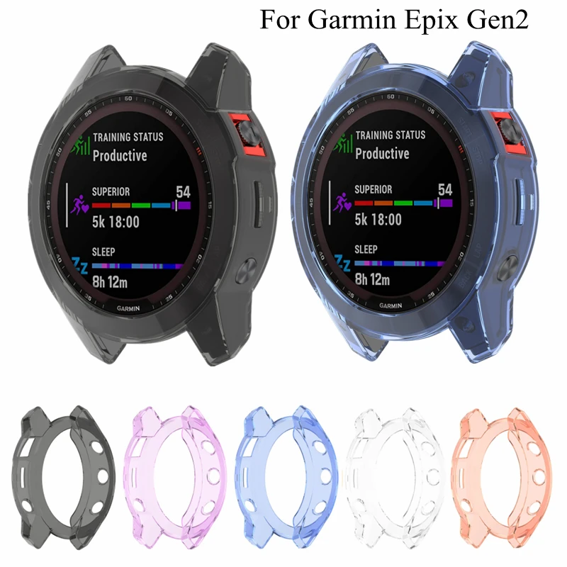 

Protective Case For Garmin Epix Gen 2 Protector Cover Soft TPU Transparent Shell Cases Frame For Garmin Epix Gen2 Accessories