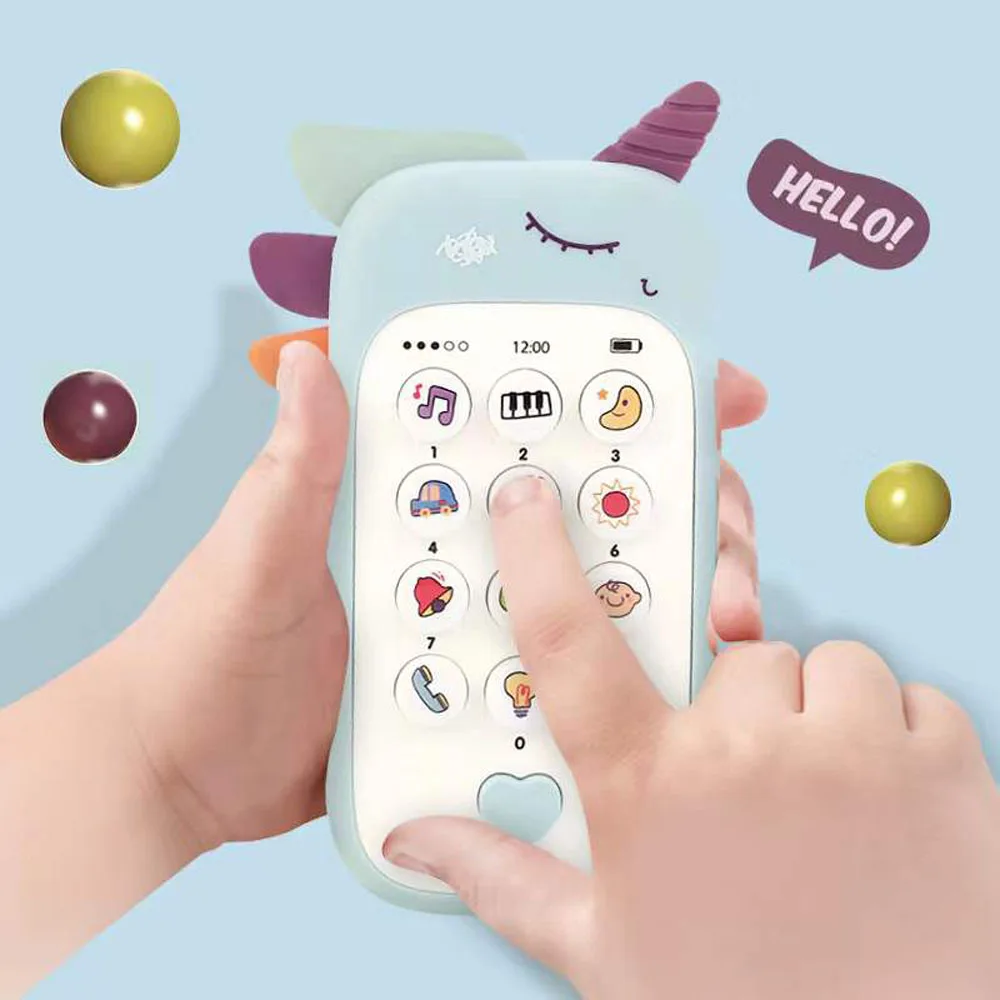 

Baby Phone Toys Bilingual Music Telephone Sleeping Artifact Simulation Phone for Kids Infant Early Educational Toy Kids Gifts