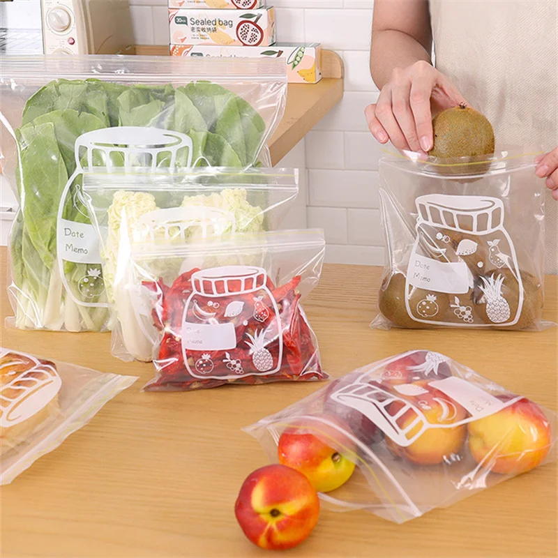 

Food Sealed Storage Bag Fresh Food Packaging Bag Household Plastic Bag Zipper Self-sealing Bag Compact Bag Sub-packaging Bag