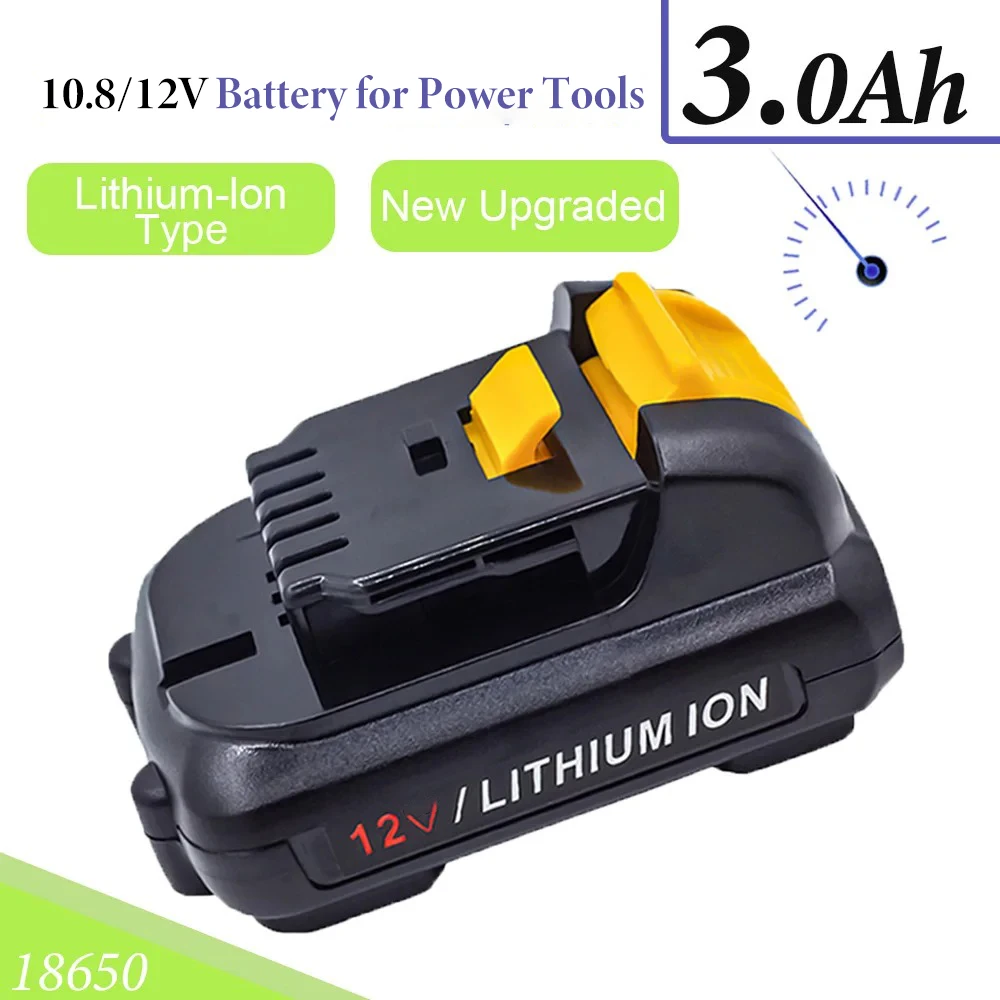 

Newest 3Ah Battery for DeWalt 12V Power Tools DCB120 DCB122 DCB124 DCB125 DCB121 DCB100 DCB101 DCB119 Reachargeble Battery