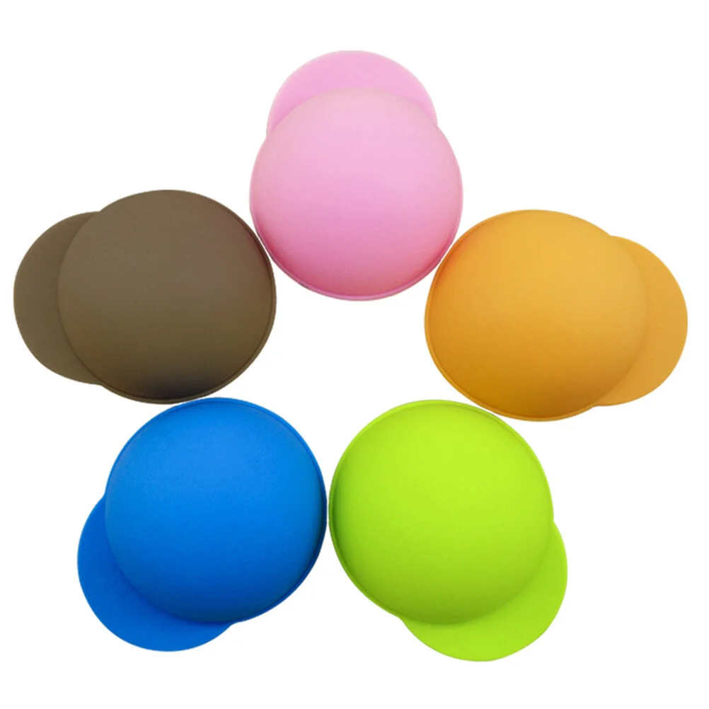 

10pcs Cola Can Lids Reusable Cute Top Silicone Cup Cover Dustproof Leakproof Cup Lids（Random Color)