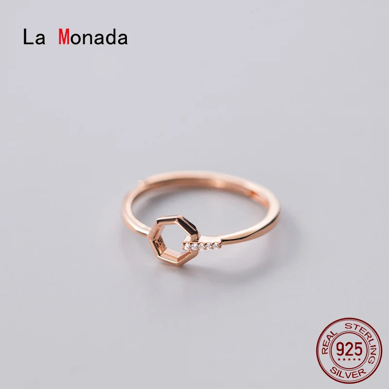 Кольца La Monada женские из серебра 925 пробы с изменяемым размером ювелирные