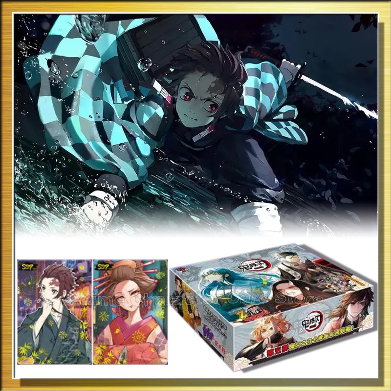 

New Original Demon Slayer Cards Infinite Train TCG Playing Game Kamado Tanjirou Kamado Nezuko Character Card For Kids Table Toys