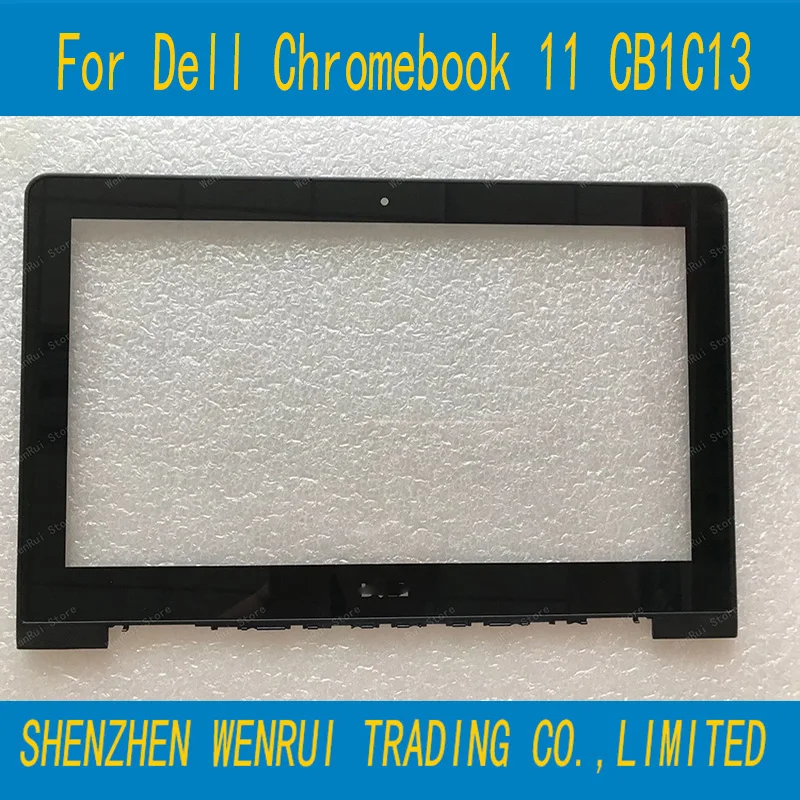 

Новинка 95%, черный ЖК-дисплей для ноутбука Dell Chromebook 11, передняя панель со стеклом 7179K