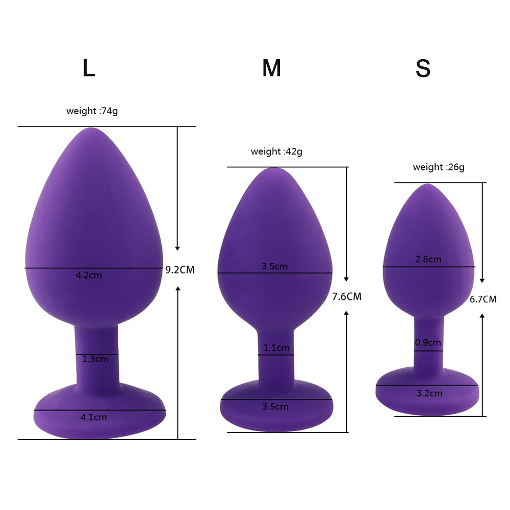 3 шт./компл. Мягкая силиконовая Анальная пробка для женщин и мужчин эротический
