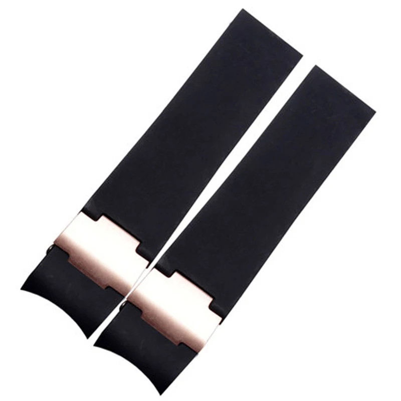 For Ulysse Nardin Silicone Rubber Watch Band DIVER 263 strap Black Brown Blue 22mm Waterproof belt watch Bracelets