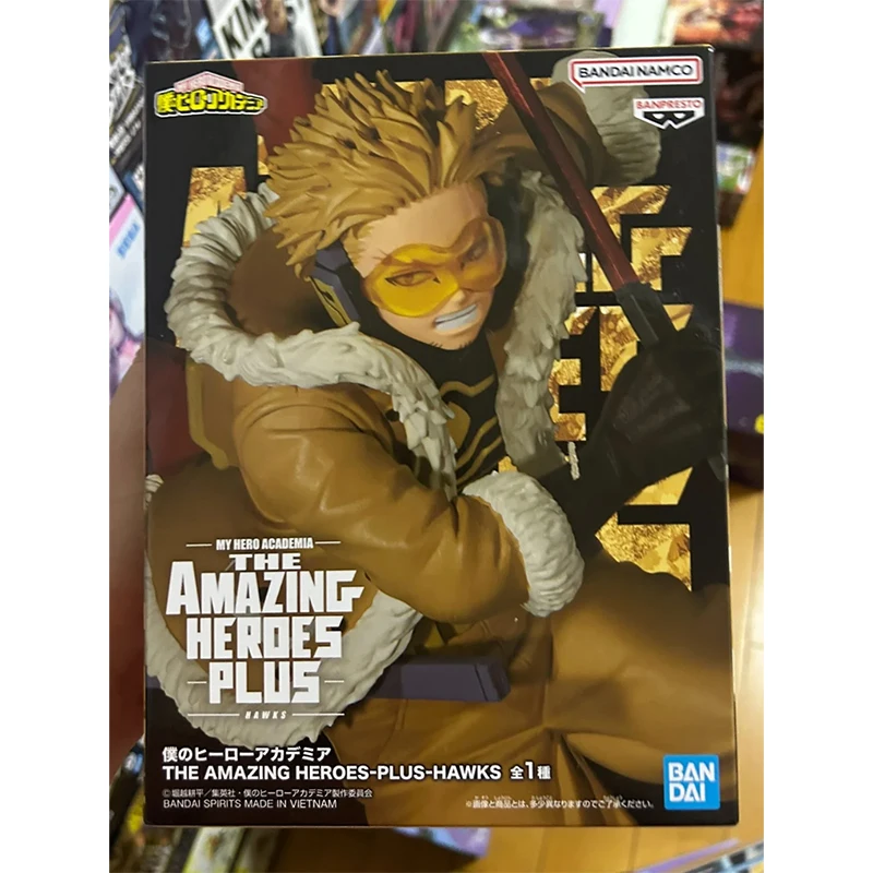 Оригинал в наличии Banpresto The Amazing Heroes Plus My Hero Academia Hawks аниме фигурка модель игрушки