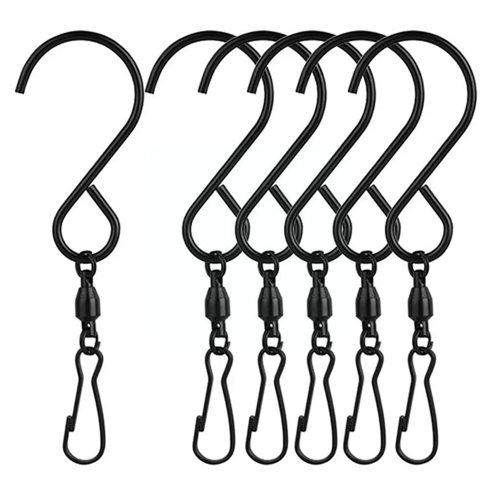 

10PCS S Shape Rotating Swivel Clips Hook Kitchen Bedroom Holder Hanging Clasp Storage Hooks Stainless Steel Hanger Tools Pl T0I6