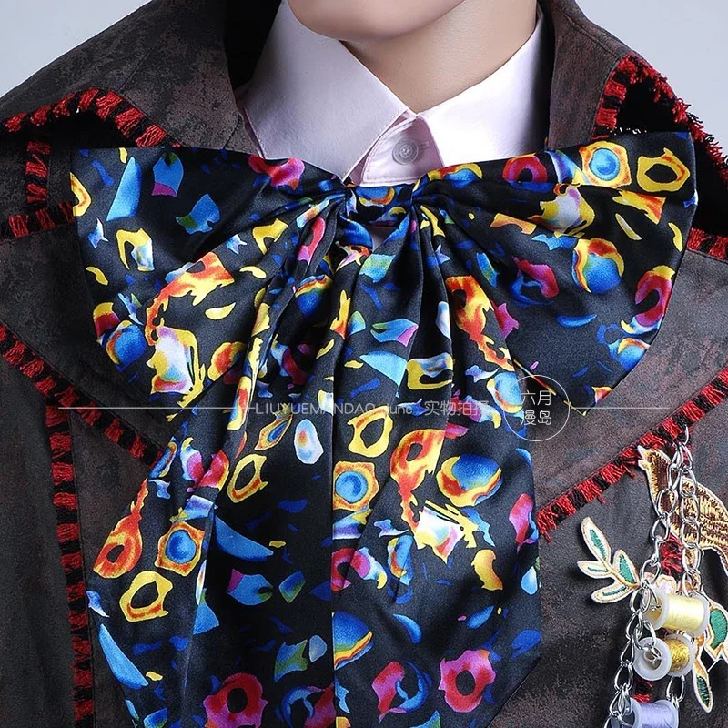 Алиса Косплей Джонни Депп как сумасшедшая Хэллоуин одежда куртка брюки галстук