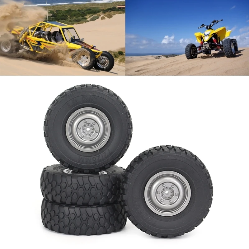 

Soft Rubber Wheel Tires for WPL B14 B24 C14 C24 C34 C44 MN D90 91 96 1/12 1/16 RC Crawler Car Trucks Wheels Upgraded