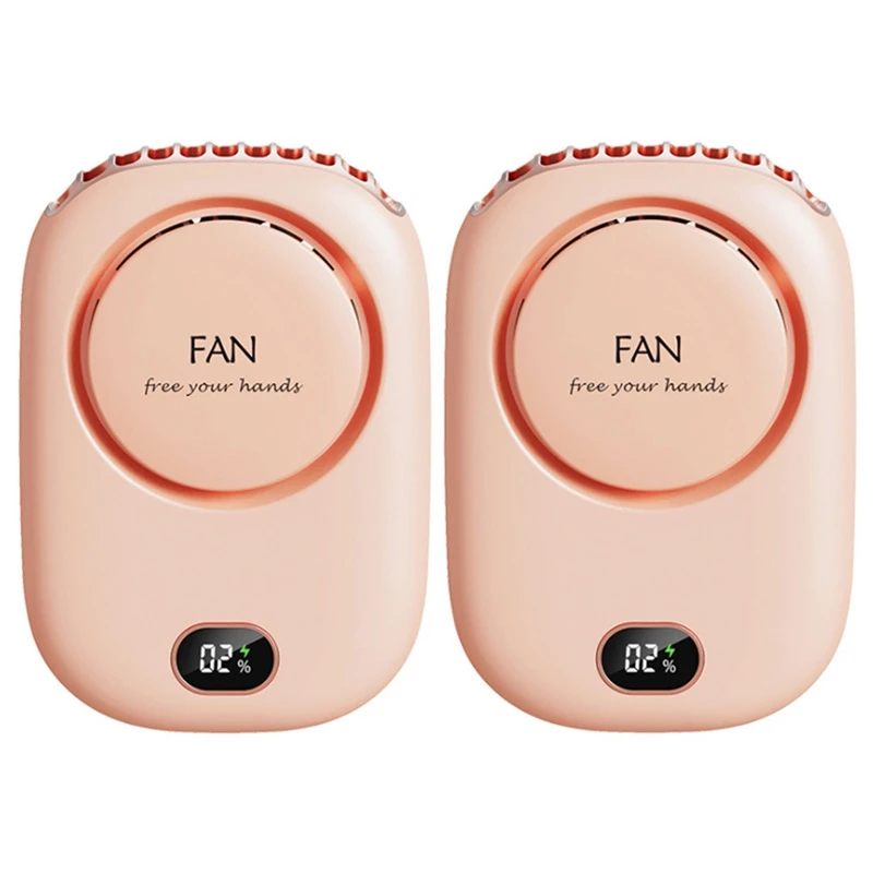 

HOT!2X Fan Mini USB Cooler Rechargeable Ventilador Travel Handheld Portable Silent Small Electric Cooling Fans Pink