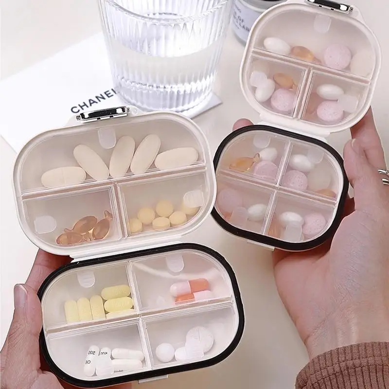 

Контейнер для таблеток портативный маленький контейнер для таблеток с 7 отделениями дорожный контейнер для таблеток диспенсер для лекарств держатель для рыбьего масла