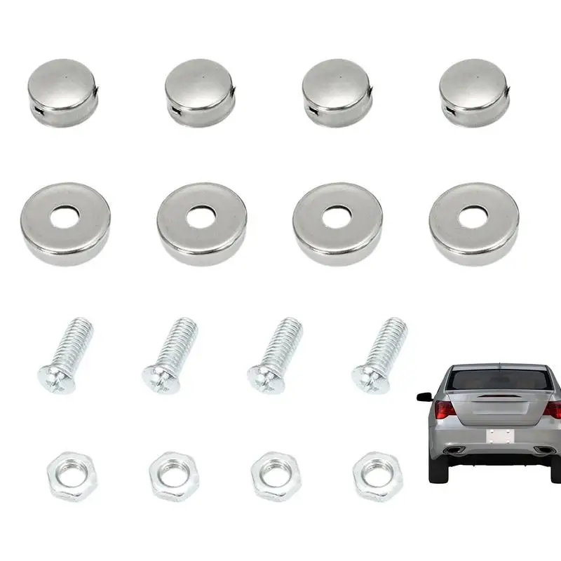 

Car Motor Vehicle Anti Theft License Plate Frame Screws License Plate Security Screw Kit for Fixing Frame Bolt Solid Seal Buckle