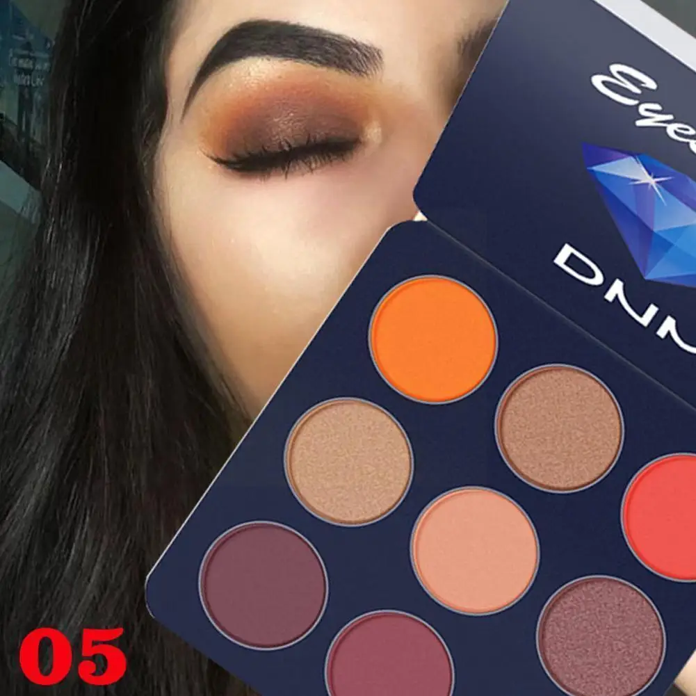 Блестящая водостойкая палитра теней для век 9 цветов Z1C5 |