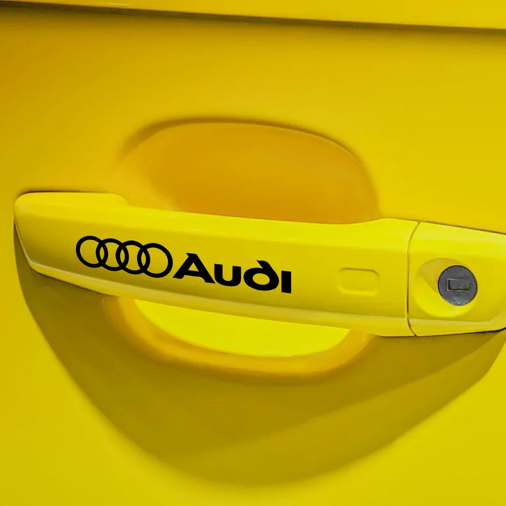 4 шт. автомобильные наклейки для ручек Audi A4 B8 8P A3 A5 A6 C7 A1 A7 A8 A2 Q2 Q3 Q5 Q7 Q8 TT