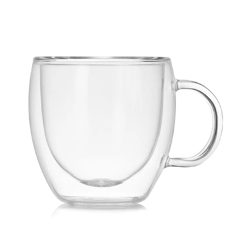 

Double Wall Glass Mug Resistant Tea Beer Mug Milk Lemon Juice Cup Drinkware Lover Coffee Cups Mug Gift