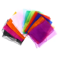 practical 6 colors gymnastics scarves for outdoor game toys dancing and juggling towels candy colored gym towel dance gauze