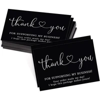 10 30pcs thank you for your order card black white cards for supporting business small shop gift decoration greeting card