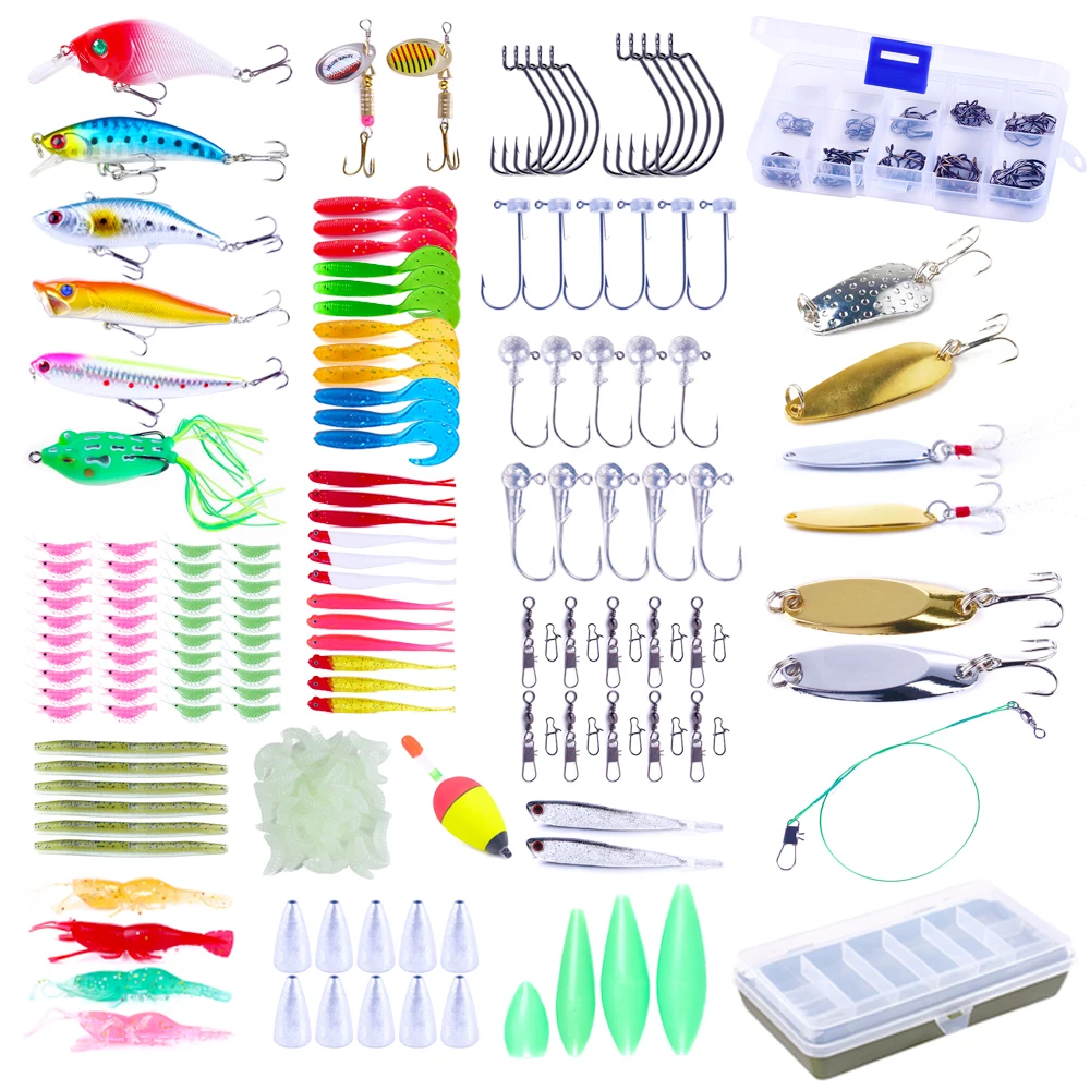 Смешанные рыболовные приманки Set Minnow Popper воблер крэнкбейты аксессуары