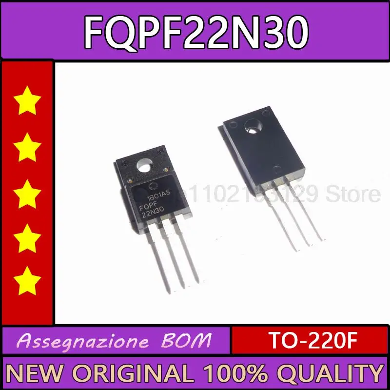 

2 шт./лот Fqpf22n30 совершенно новый импортный 300V n-channel MOSFET