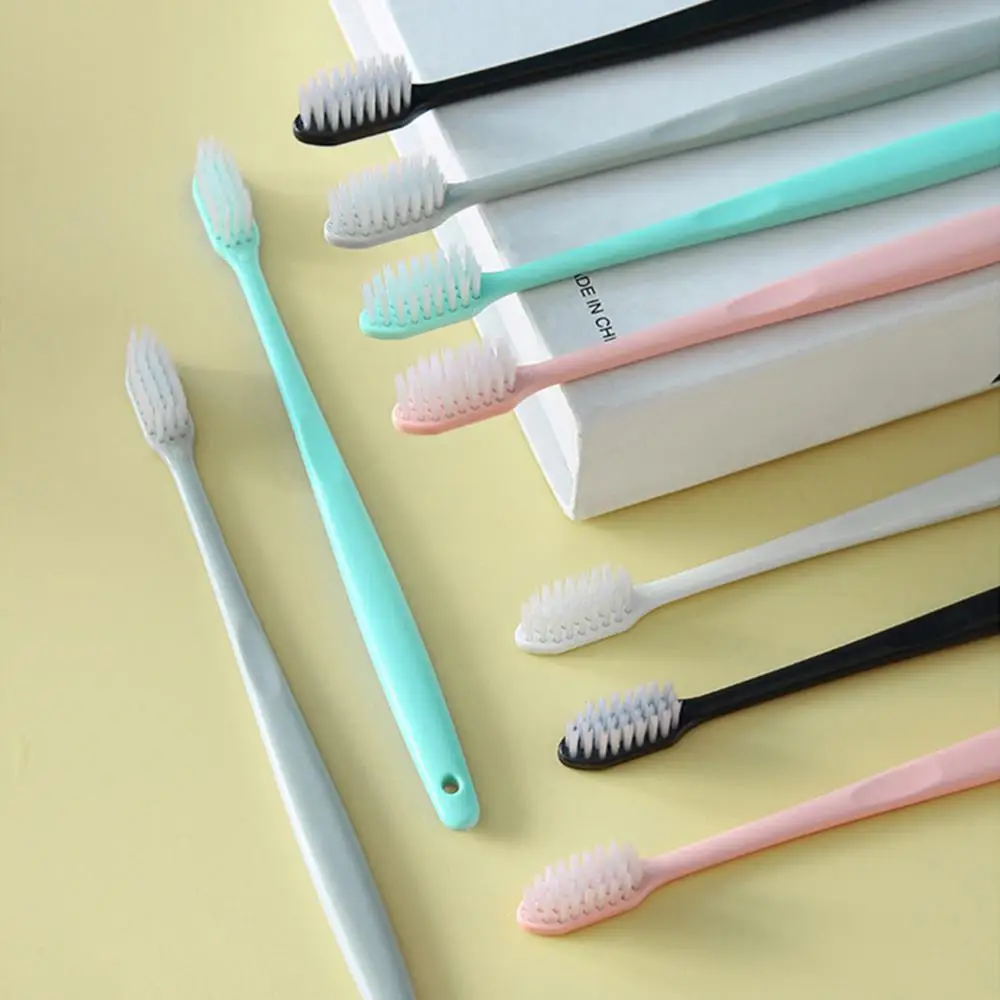 10 шт./компл. Экологичная зубная щетка с натуральной ручкой Бамбуковая