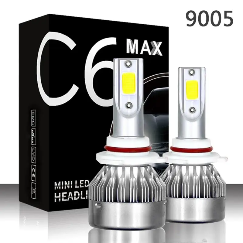 

C6 HB3 9005 лампы для автомобильных фар 72 Вт 6000 лм автомобильные аксессуары K светодиодные противотуманные лампы для автомобильных фар