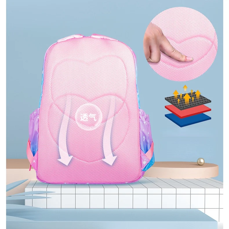 Princess Girl Sweet Cute Unicorn Boy Camouflage Backpacks New Children Large Waterproof Gradient Schoolbags for Students