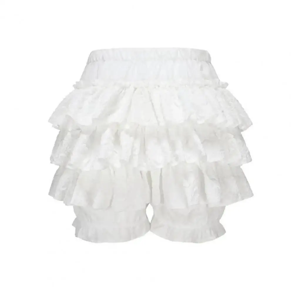 Летние кружевные шорты в стиле бохо шикарные пляжные с рюшами для женщин
