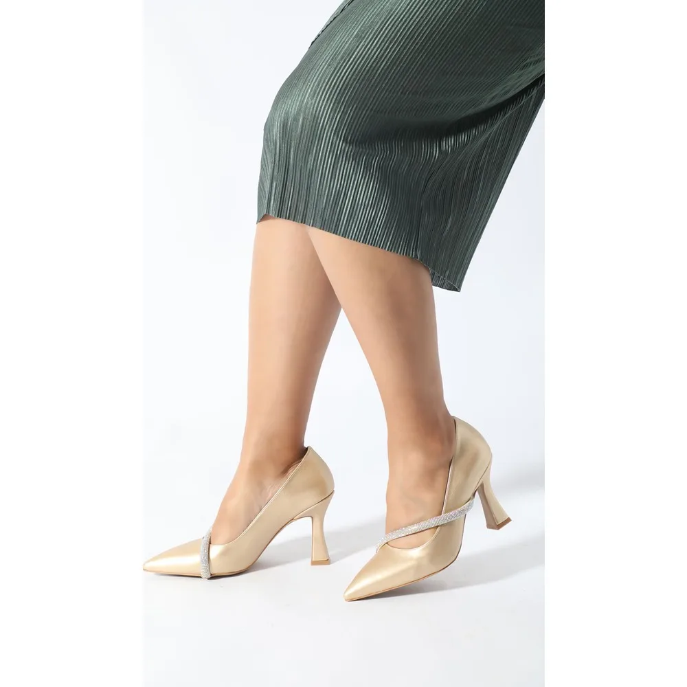

Dorlie Tek Stone Band Pass Heels Evening Shoes