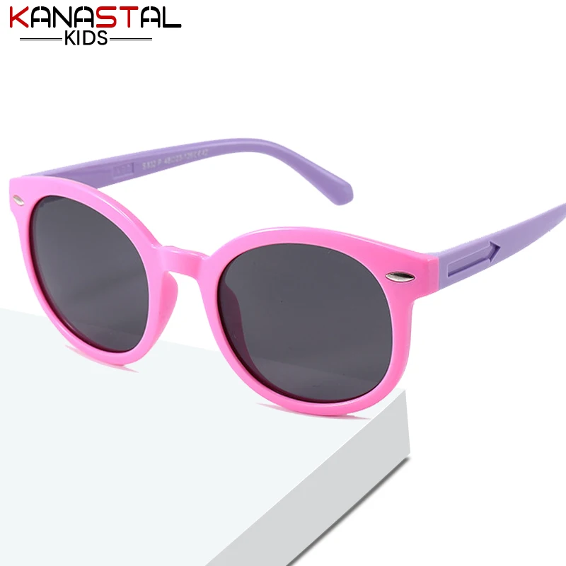 

Kids Polarized Sunglasses UV400 Rice Nails Sun Glasses Silicone Eyeglasses Frames Childen Anti-UV Outdoor Sports Cycling Eyewear