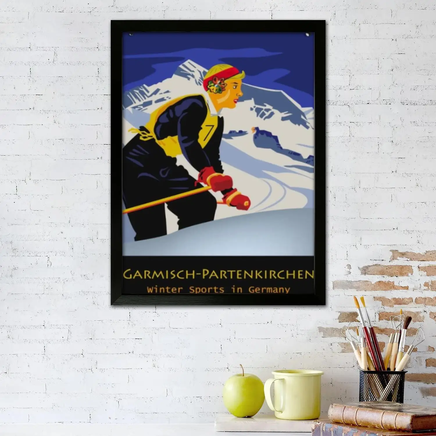 Garmisch-partenkirchen Холст Художественный постер Настенное искусство Картинный принт